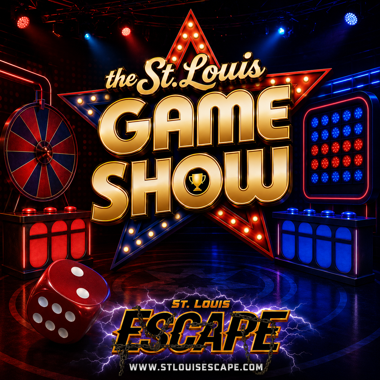 Bright Logo for the St. Louis Game Show